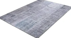 A-Meubel Vloerkleed Novum Patch Grijs