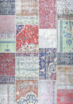 A-Meubel Vloerkleed Novum Patch Multi