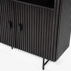 A-Meubel Wandkast Remi - Zwart - 96123