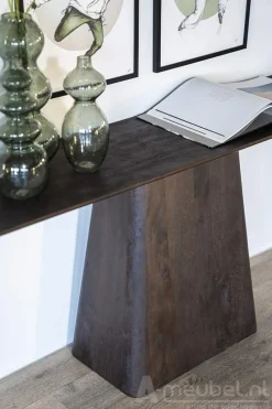 A-Meubel Wandtafel Aron - Bruin - 95767